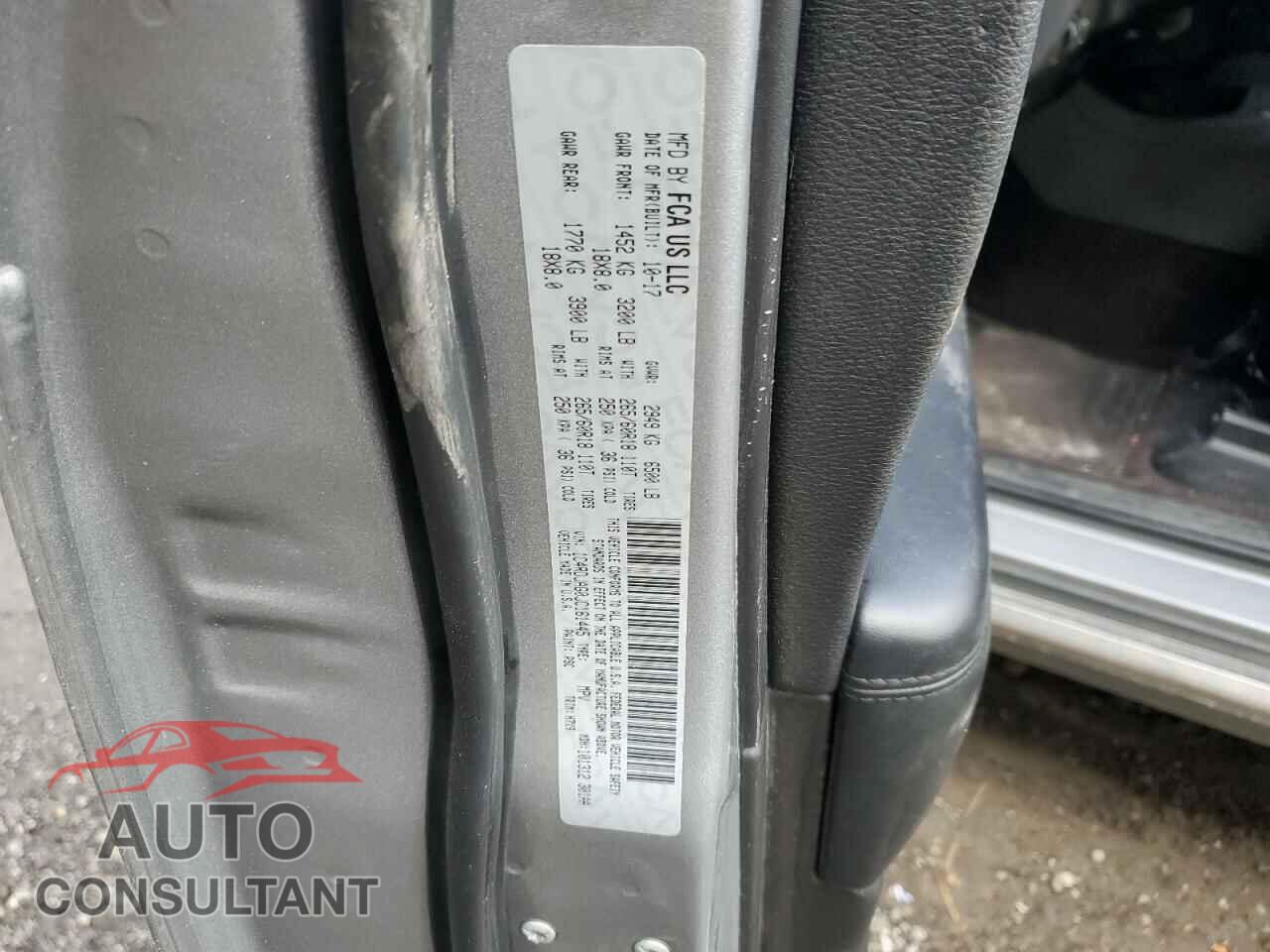 DODGE DURANGO 2018 - 1C4RDJAG0JC161445