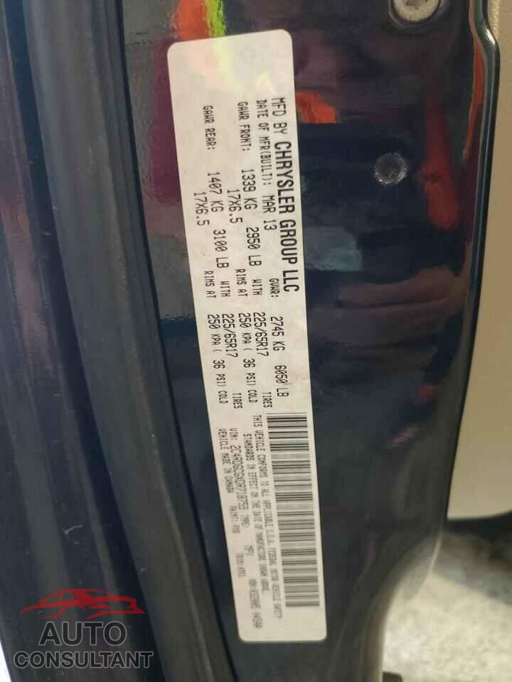 DODGE CARAVAN 2013 - 2C4RDGCGXDR718759
