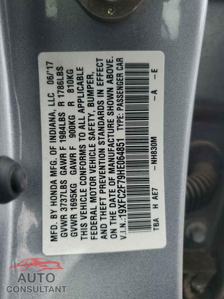 HONDA CIVIC 2017 - 19XFC2F79HE064851
