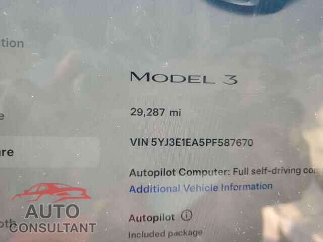 TESLA MODEL 3 2023 - 5YJ3E1EA5PF587670