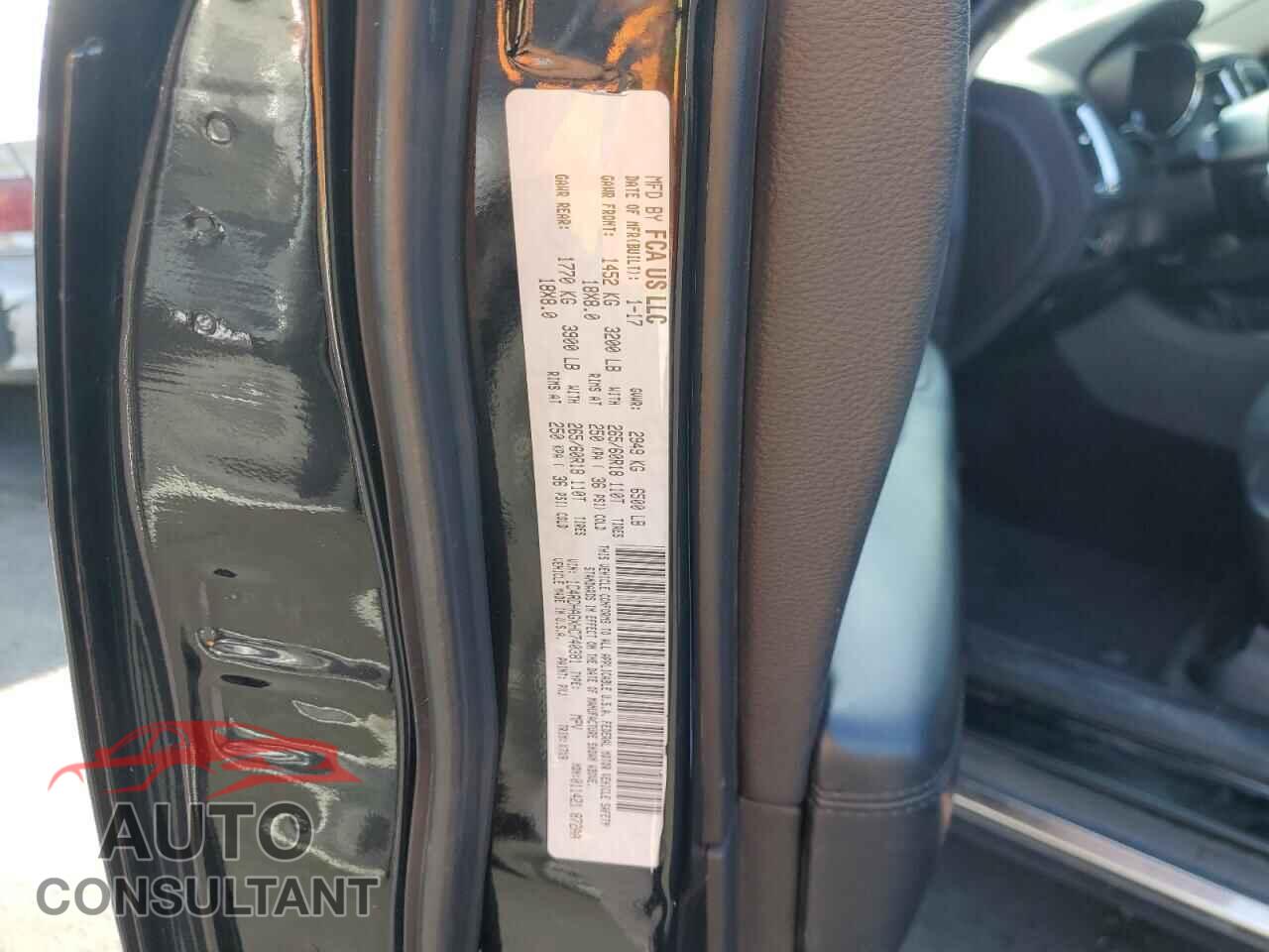 DODGE DURANGO 2017 - 1C4RDHAGXHC740381