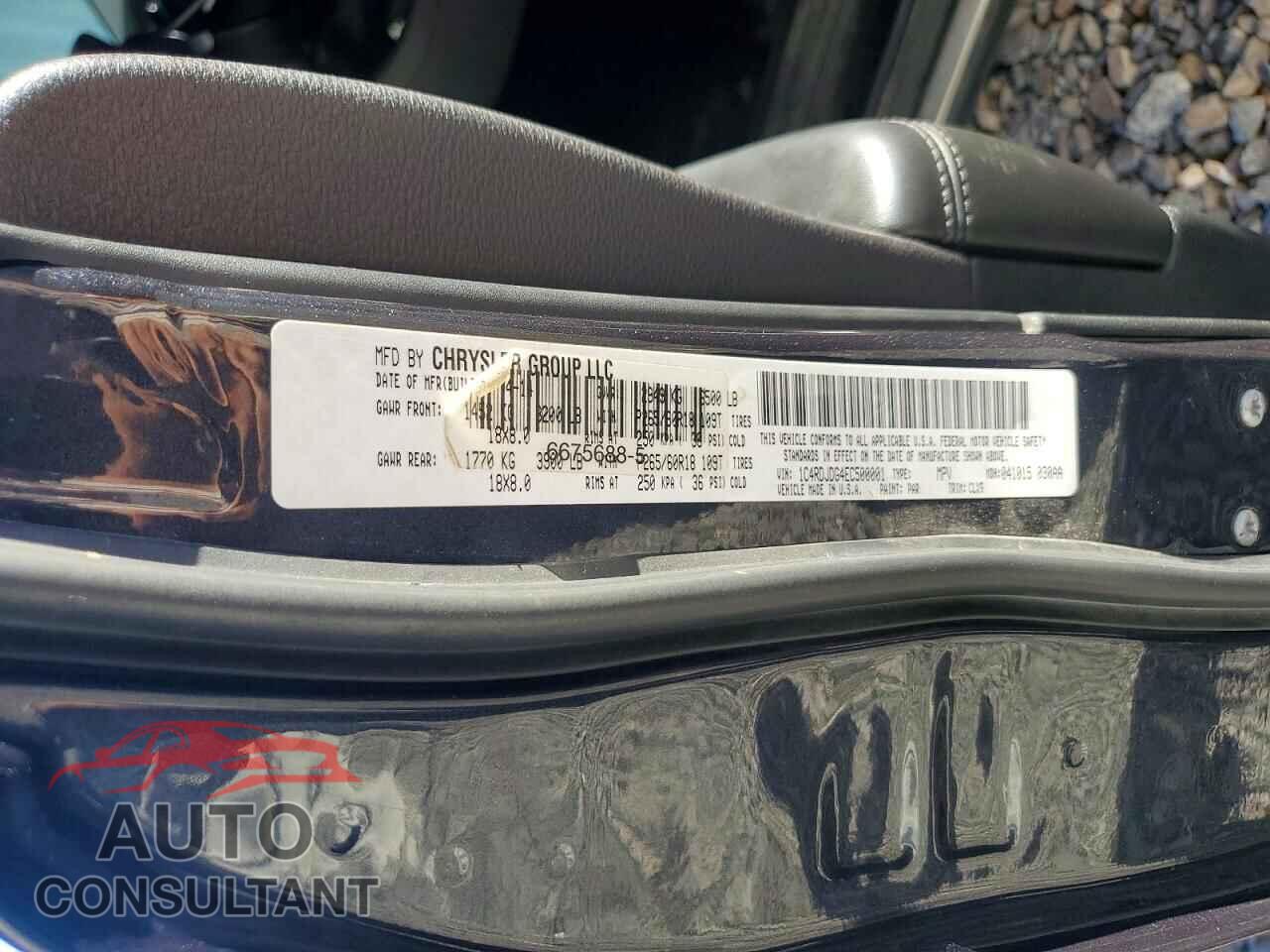 DODGE DURANGO 2014 - 1C4RDJDG4EC500001