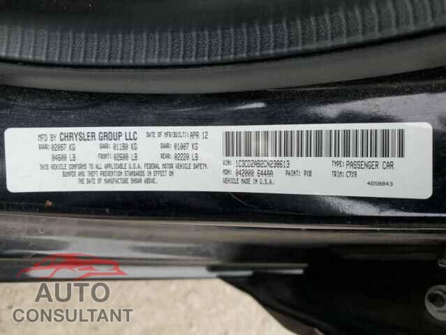 DODGE AVENGER 2012 - 1C3CDZAB2CN238613