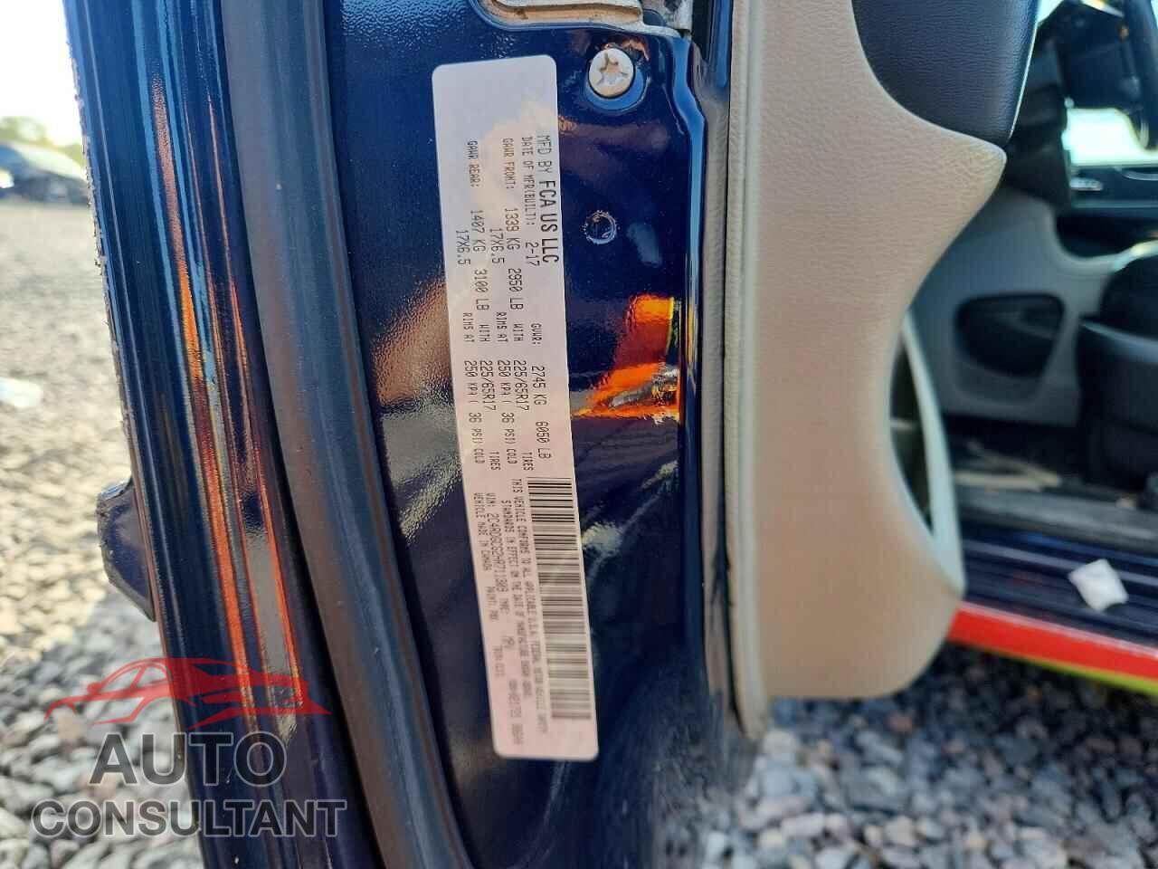 DODGE CARAVAN 2017 - 2C4RDGCG2HR711309