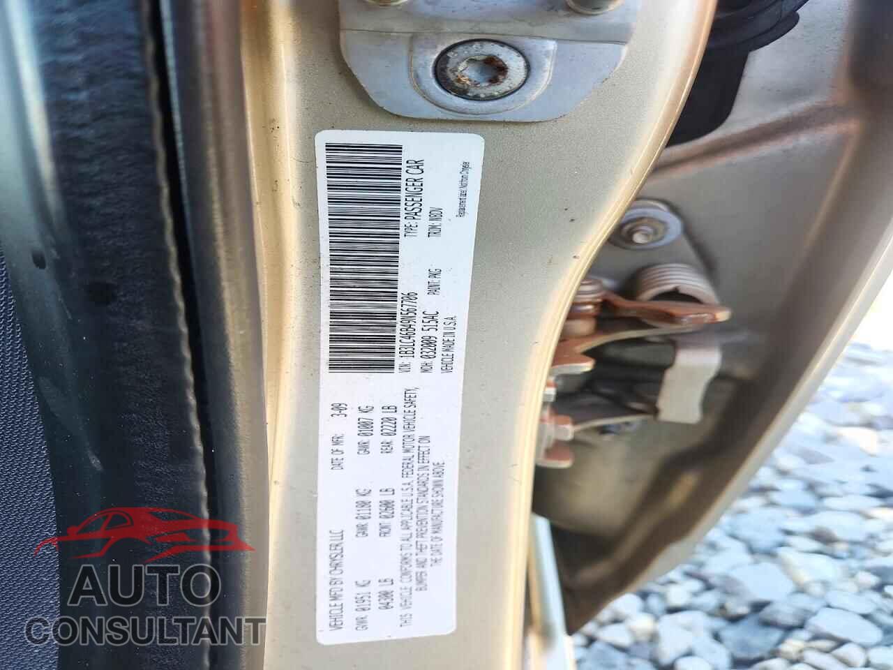 DODGE AVENGER 2009 - 1B3LC46B49N567706