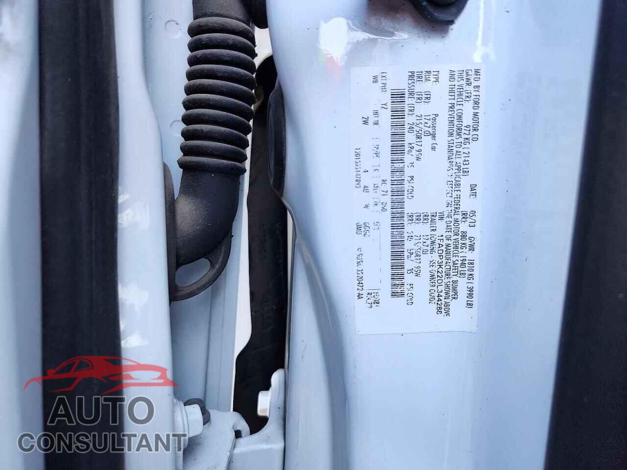 FORD FOCUS 2013 - 1FADP3K22DL344288