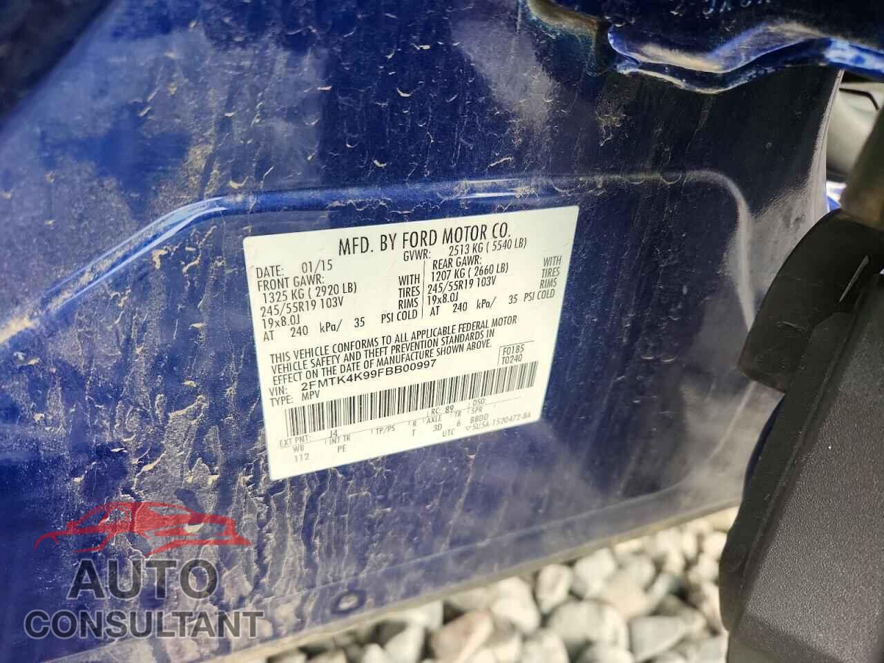FORD EDGE 2015 - 2FMTK4K99FBB00997