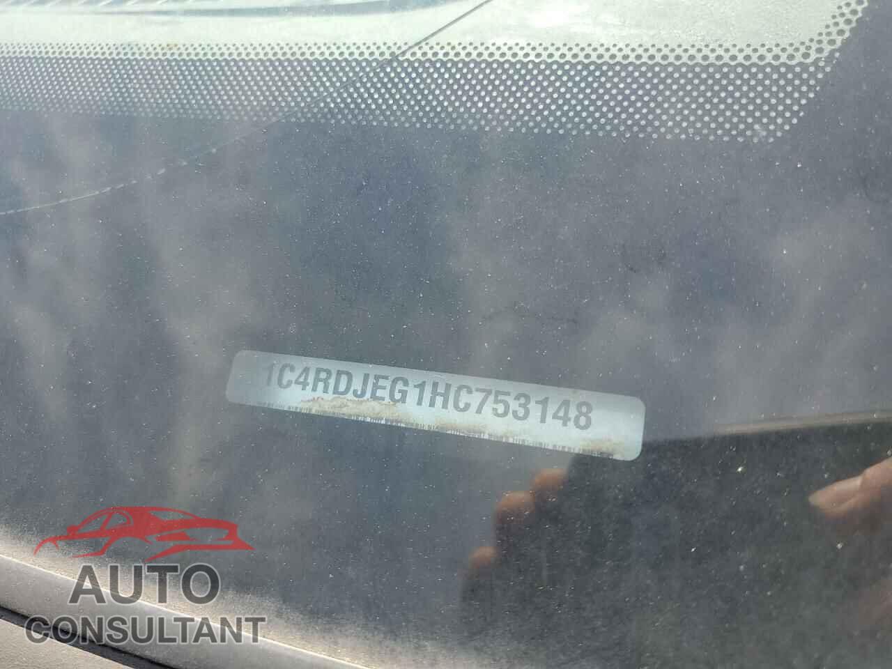DODGE DURANGO 2017 - 1C4RDJEG1HC753148