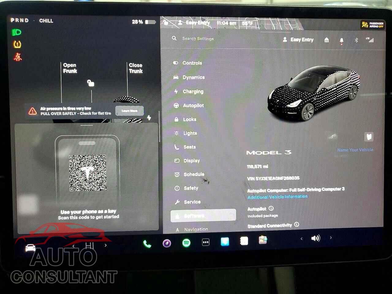 TESLA MODEL 3 2022 - 5YJ3E1EA0NF288035