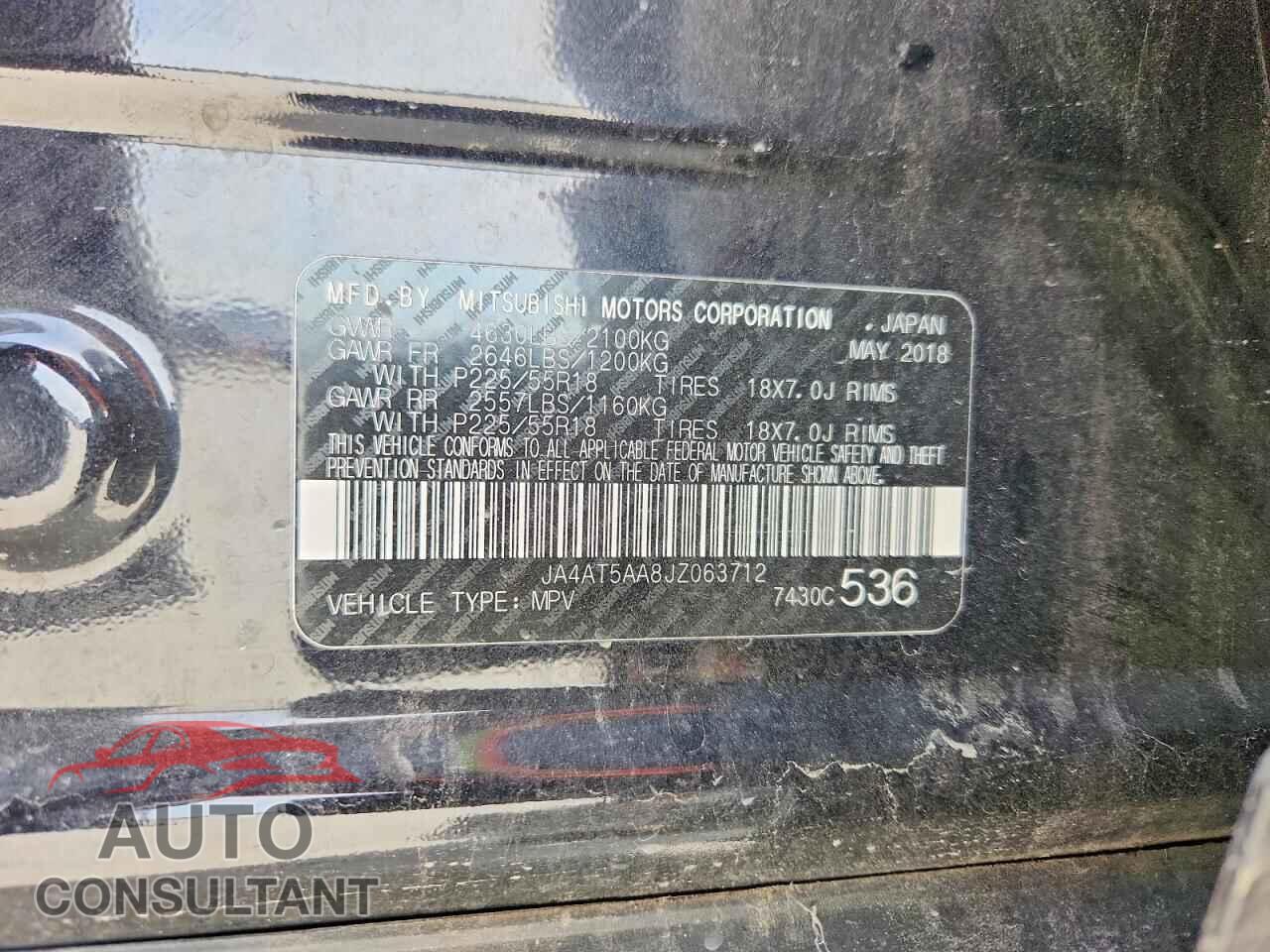 MITSUBISHI ECLIPSE 2018 - JA4AT5AA8JZ063712