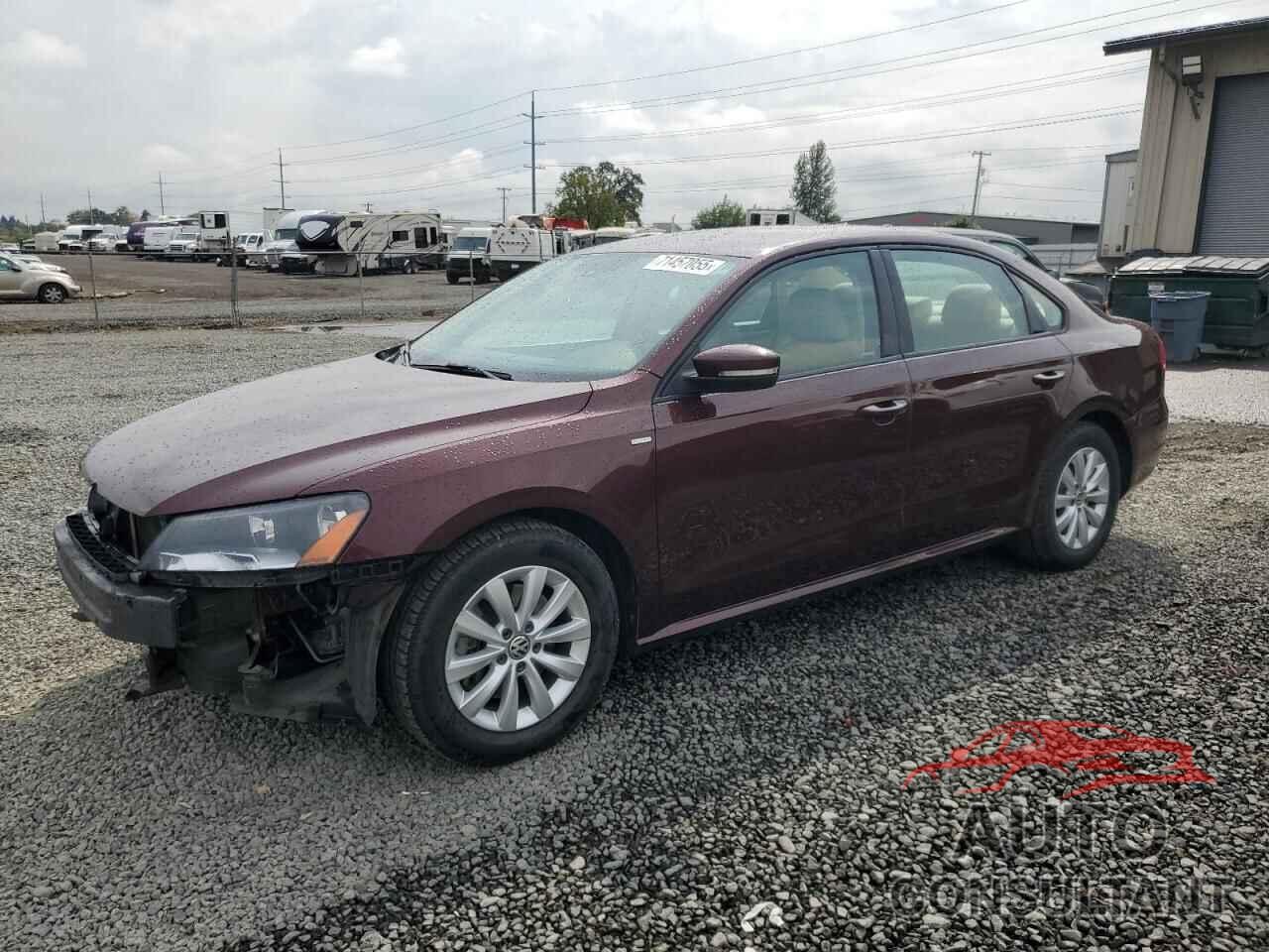 VOLKSWAGEN PASSAT 2013 - 1VWAP7A37DC143224