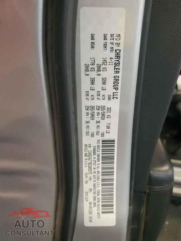 DODGE DURANGO 2011 - 1D4SE4GT7BC685975