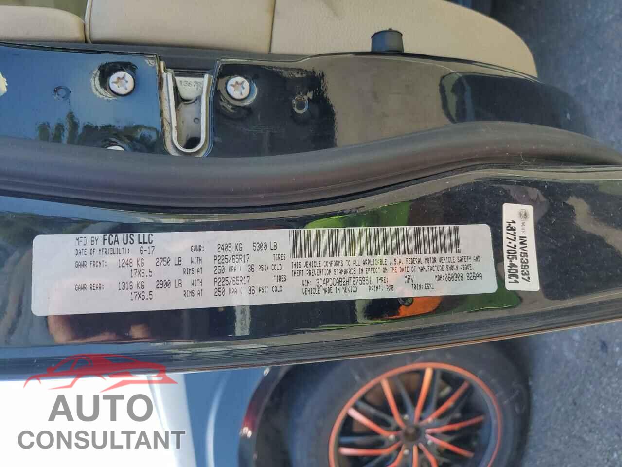 DODGE JOURNEY 2017 - 3C4PDCAB2HT675951