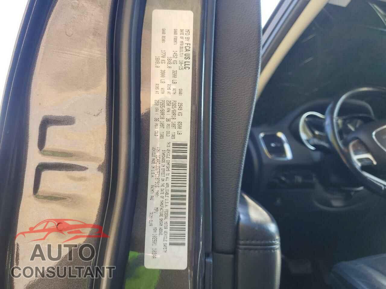 DODGE DURANGO 2015 - 1C4RDJDG7FC187916