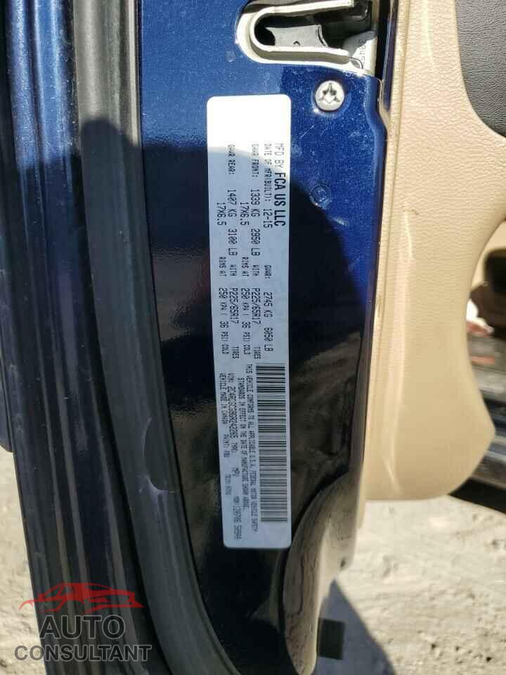 DODGE CARAVAN 2016 - 2C4RDGCG9GR242265