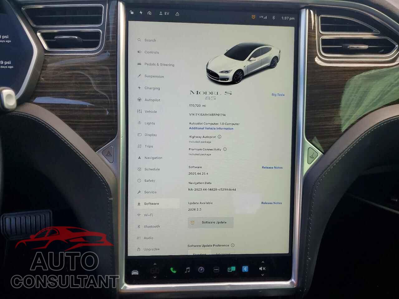 TESLA MODEL S 2014 - 5YJSA1H14EFP61714