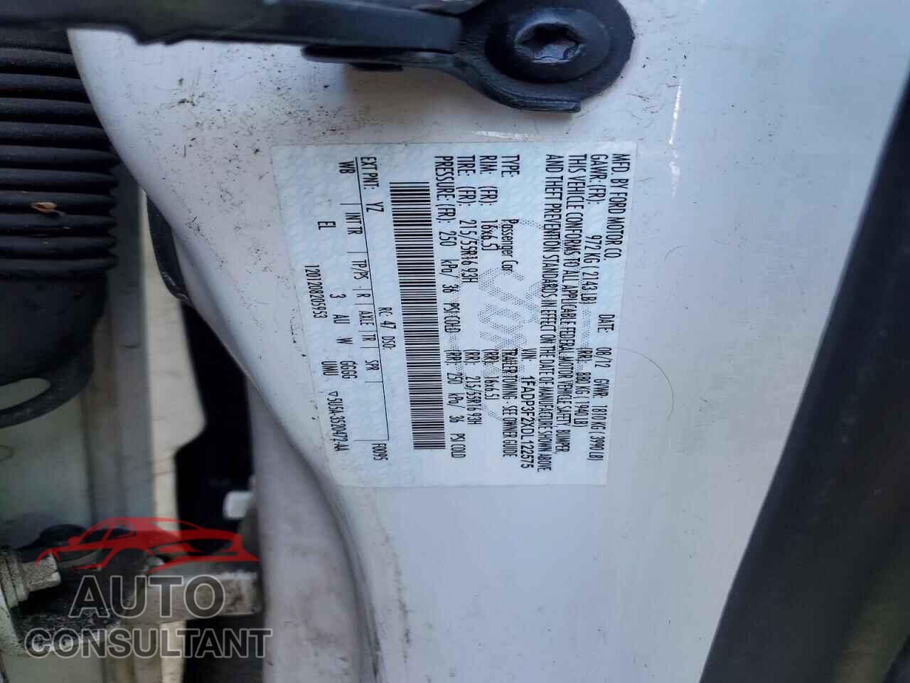 FORD FOCUS 2013 - 1FADP3F2XDL122575