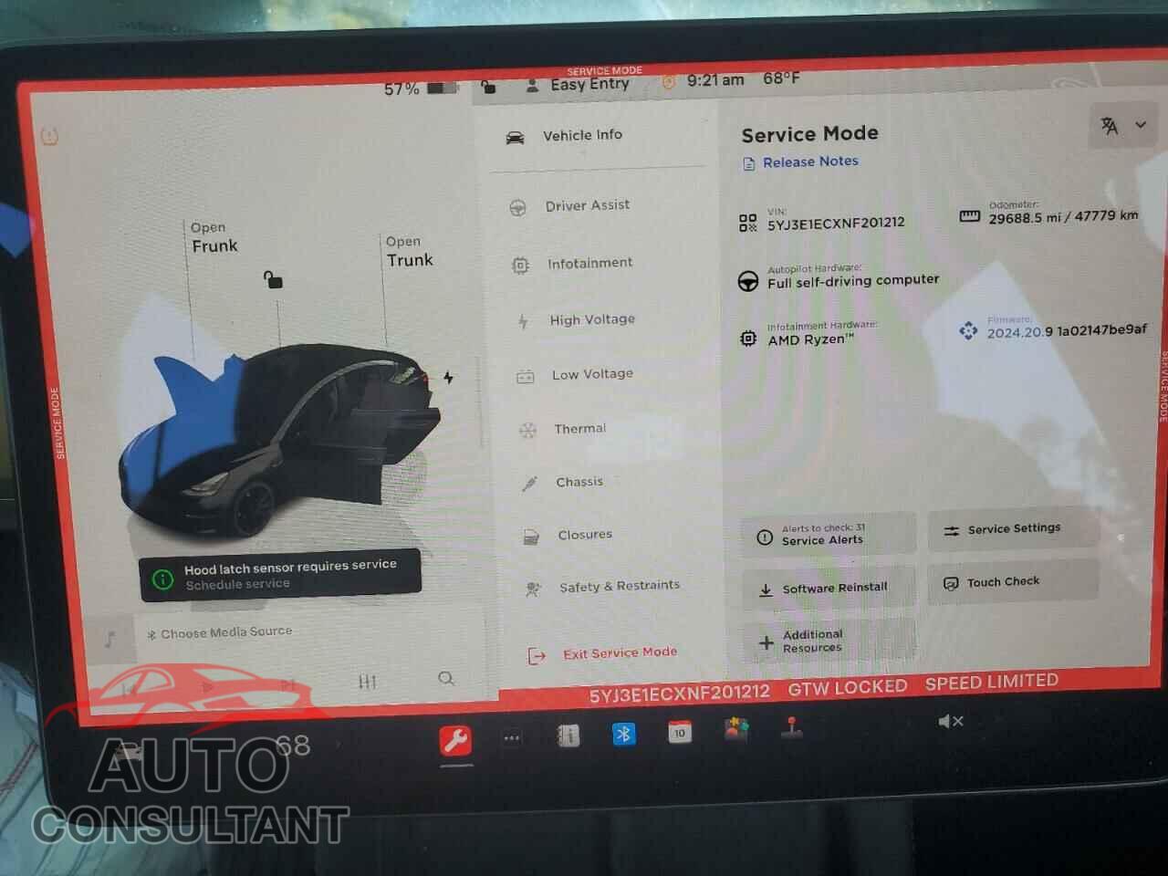 TESLA MODEL 3 2022 - 5YJ3E1ECXNF201212