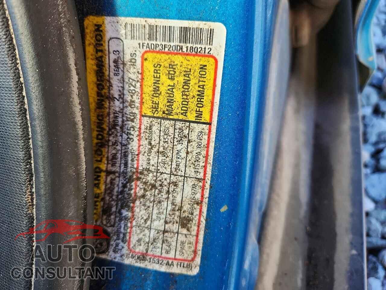 FORD FOCUS 2013 - 1FADP3F20DL180212