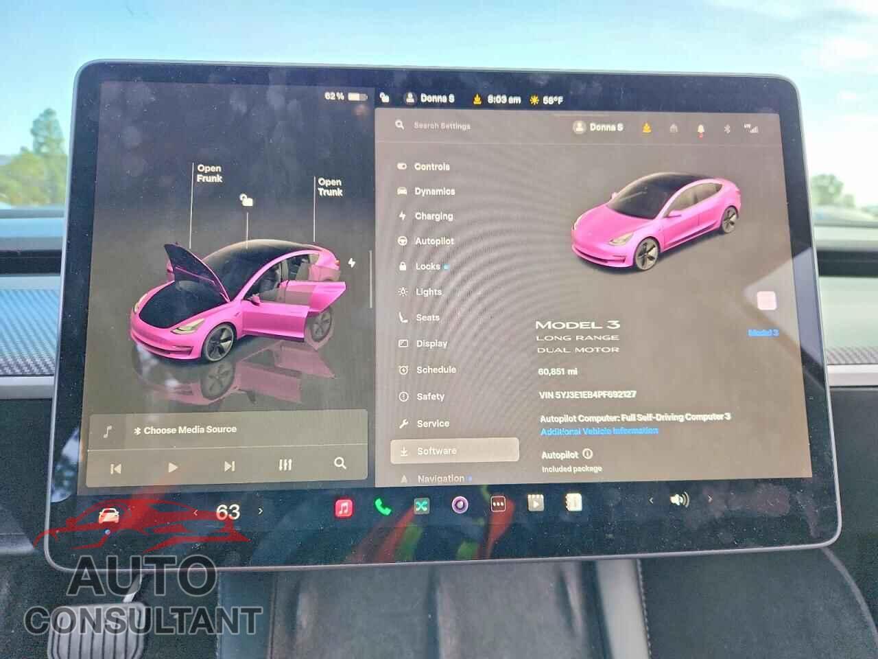 TESLA MODEL 3 2023 - 5YJ3E1EB4PF692127