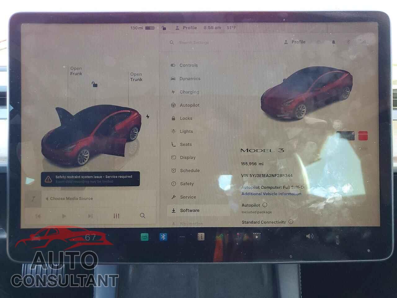 TESLA MODEL 3 2022 - 5YJ3E1EA2NF288344