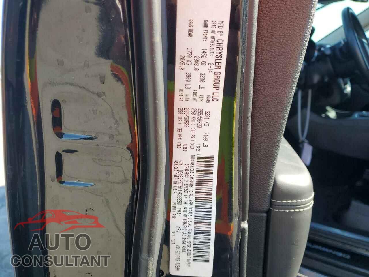 DODGE DURANGO 2014 - 1C4SDHET5EC438260