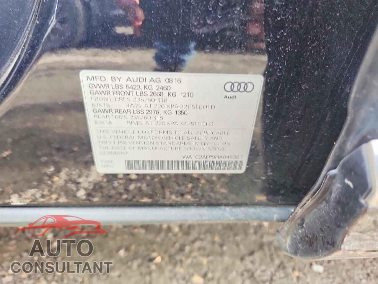 AUDI Q5 2017 - WA1C2AFP9HA045357