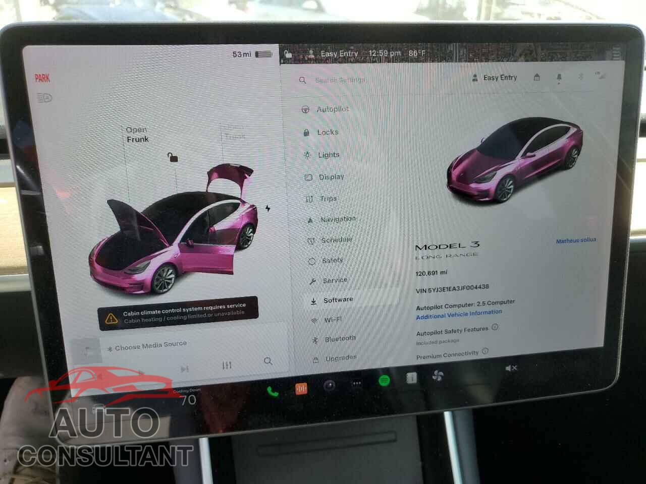 TESLA MODEL 3 2018 - 5YJ3E1EA3JF004438
