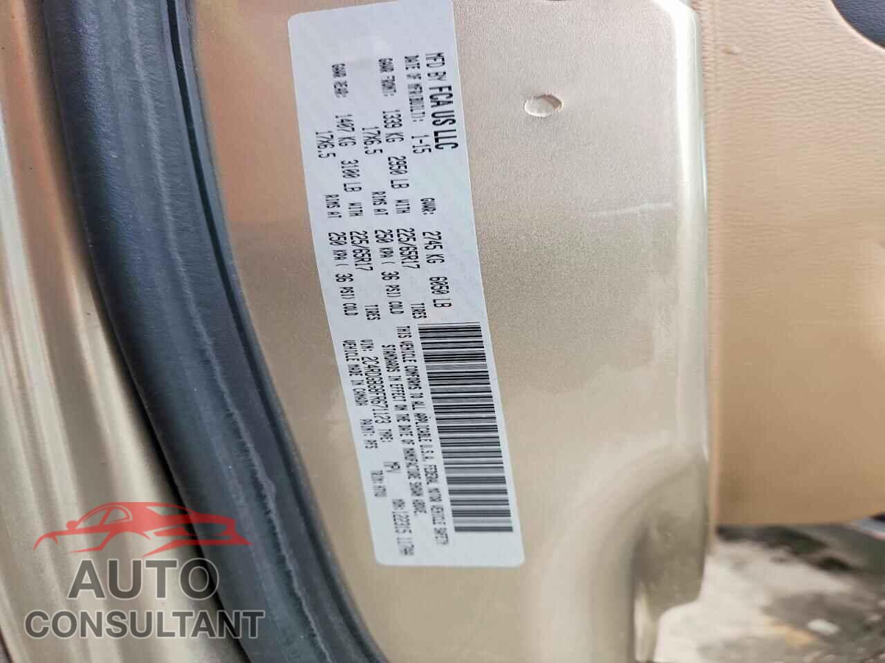 DODGE CARAVAN 2015 - 2C4RDGBG8FR671123
