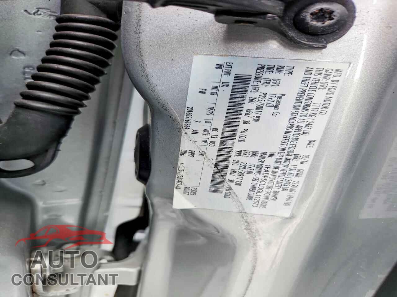 FORD CMAX 2016 - 1FADP5CU3GL112573