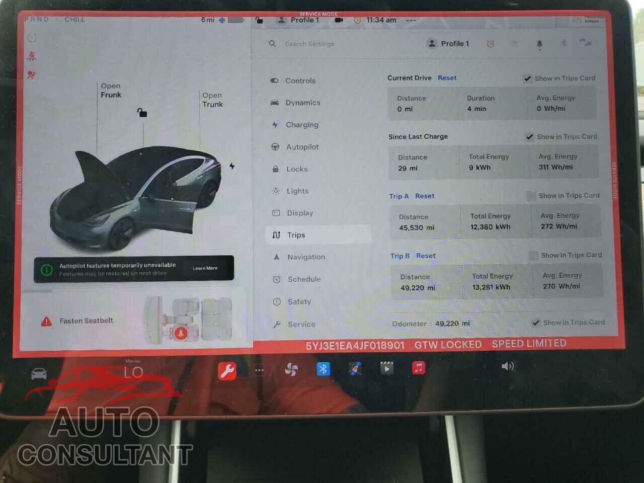 TESLA MODEL 3 2018 - 5YJ3E1EA4JF018901