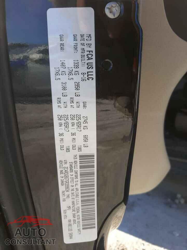 DODGE CARAVAN 2016 - 2C4RDGBG7GR399634