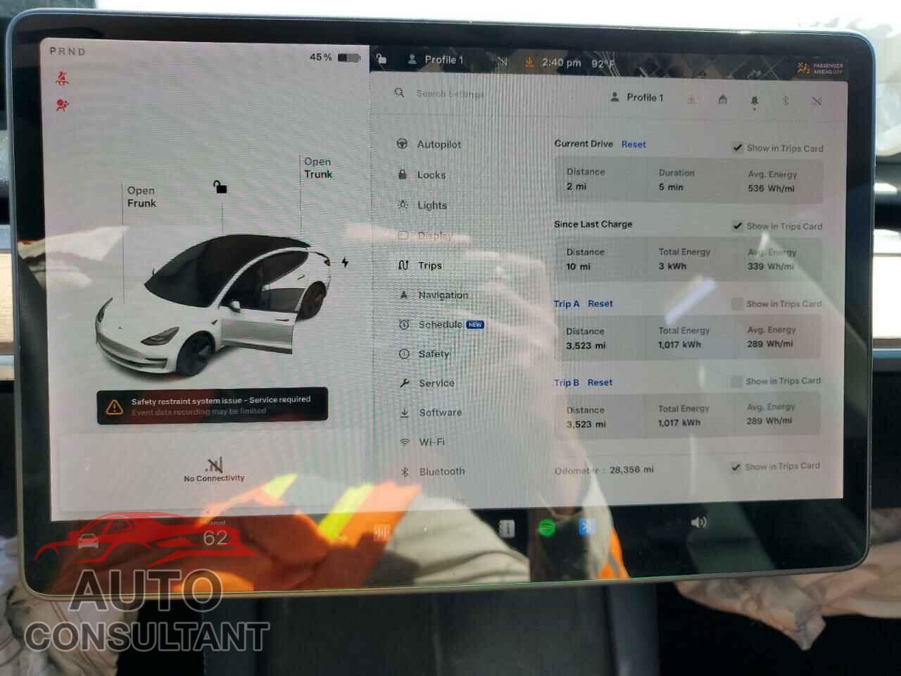 TESLA MODEL 3 2021 - 5YJ3E1EB5MF072009