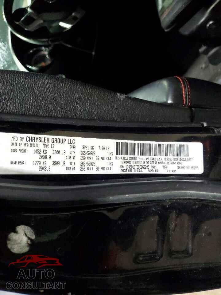 DODGE DURANGO 2013 - 1C4SDJCT6DC668205
