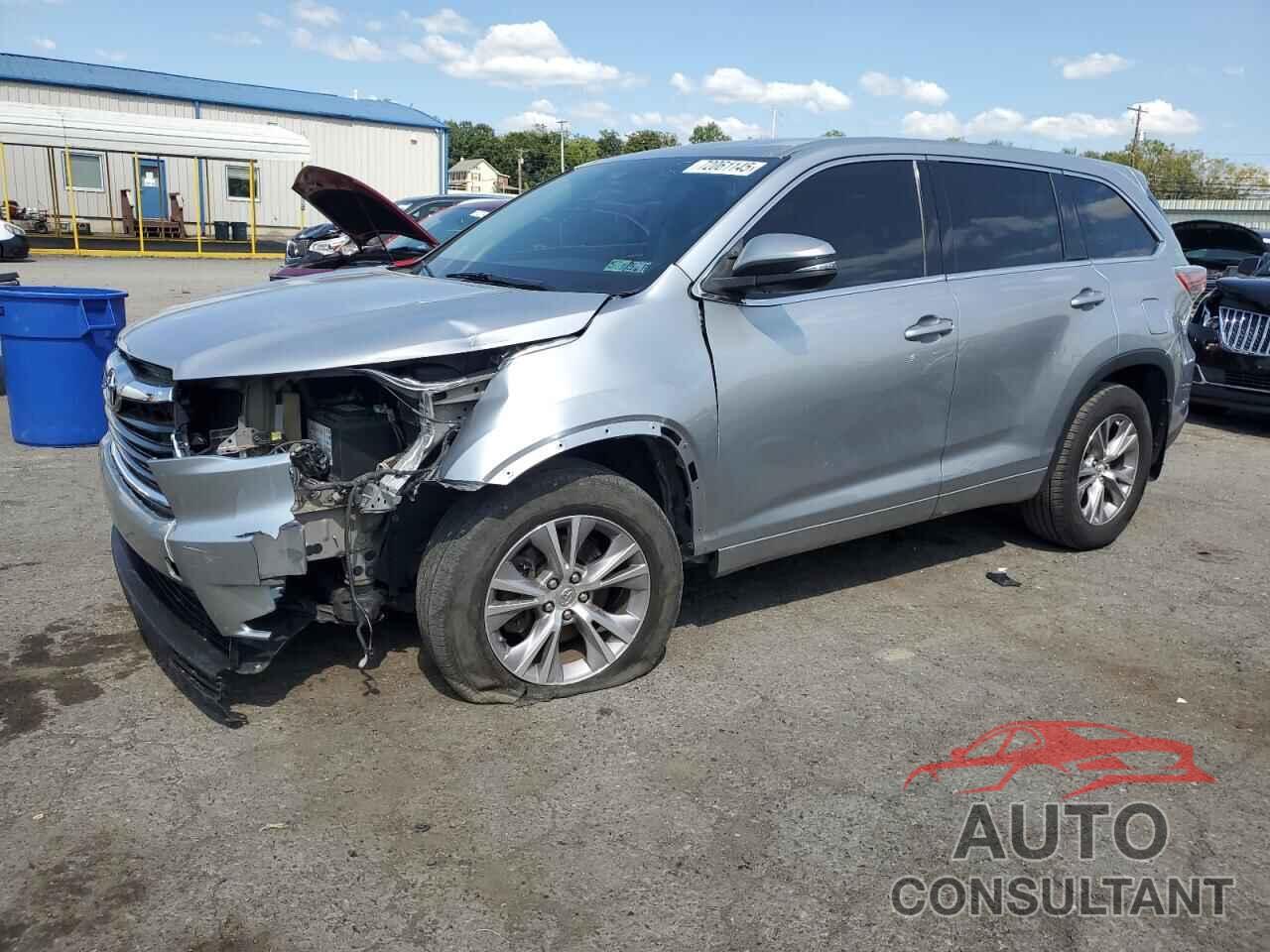 TOYOTA HIGHLANDER 2015 - 5TDBKRFH3FS087421