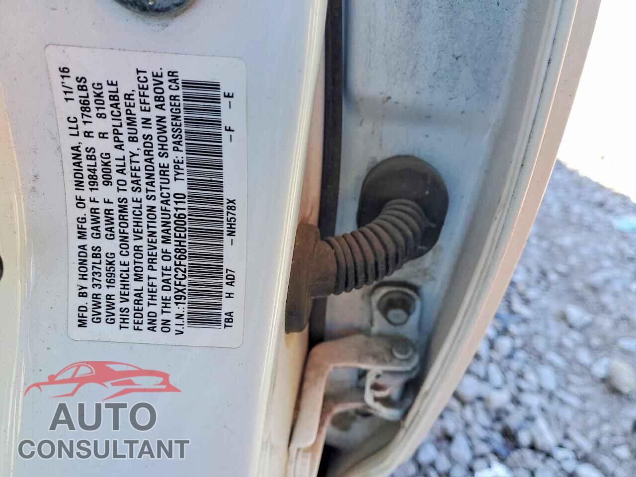 HONDA CIVIC 2017 - 19XFC2F68HE006110