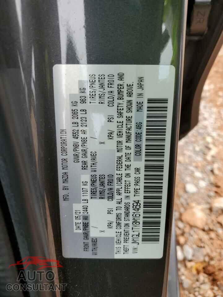 MAZDA 6 2021 - JM1GL1TY8M1614694
