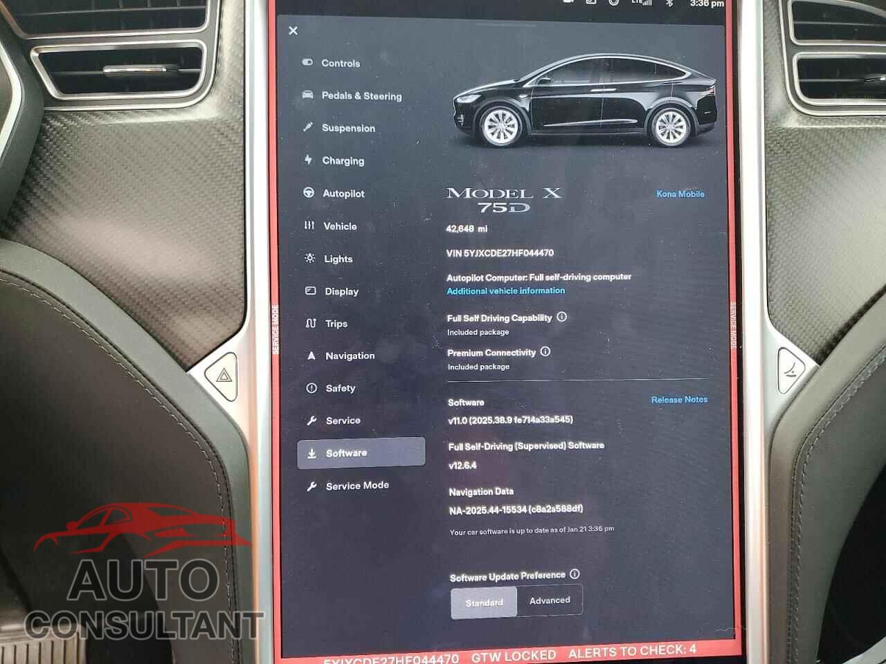 TESLA MODEL X 2017 - 5YJXCDE27HF044470