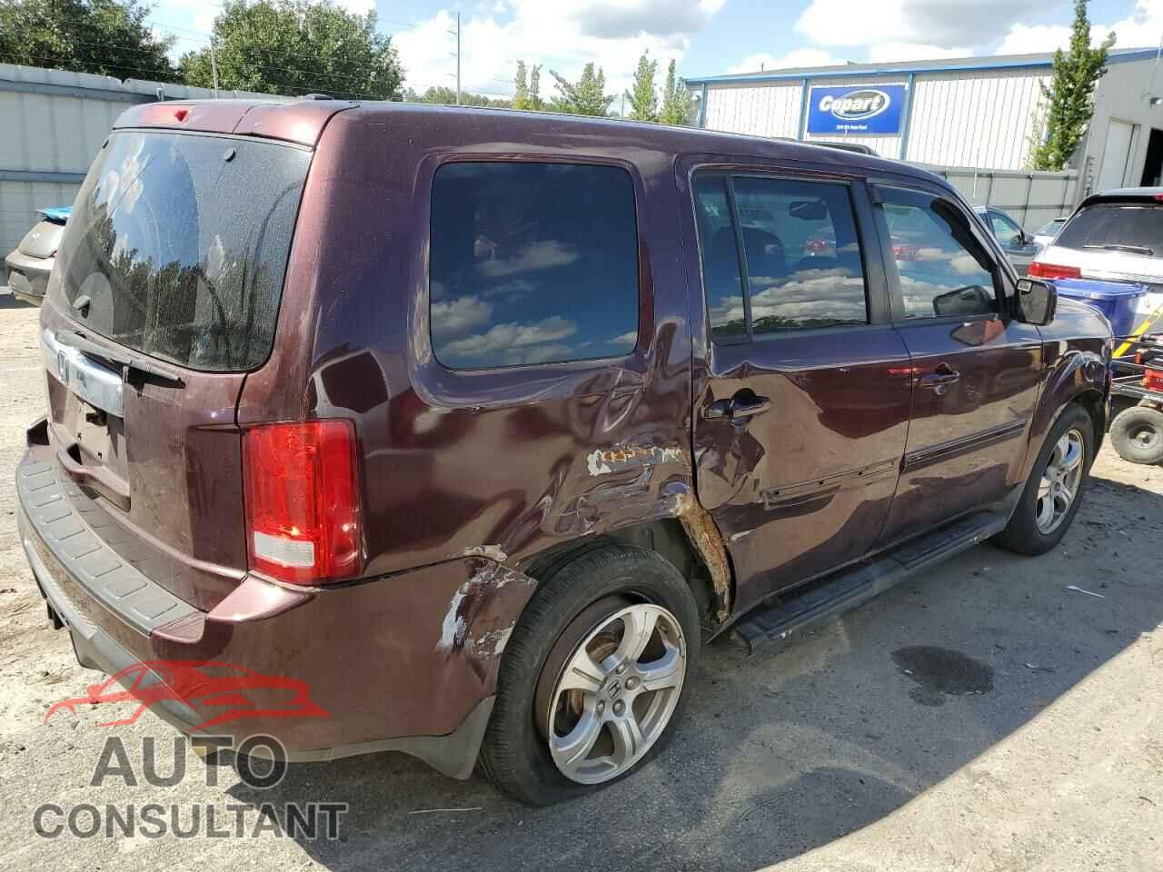 HONDA PILOT 2012 - 5FNYF3H52CB008089