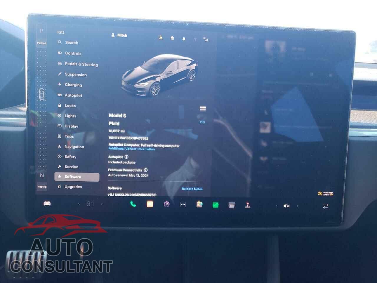 TESLA MODEL S 2022 - 5YJSA1E6XNF477763