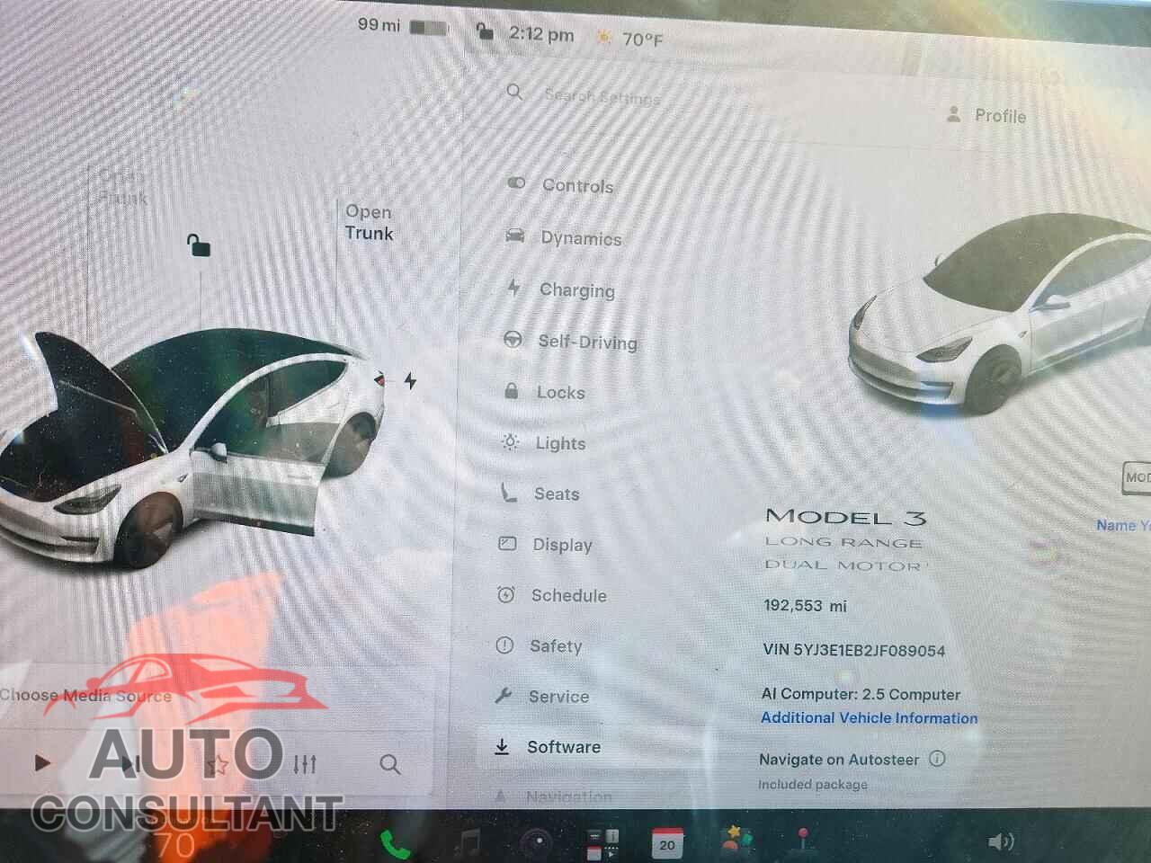 TESLA MODEL 3 2018 - 5YJ3E1EB2JF089054