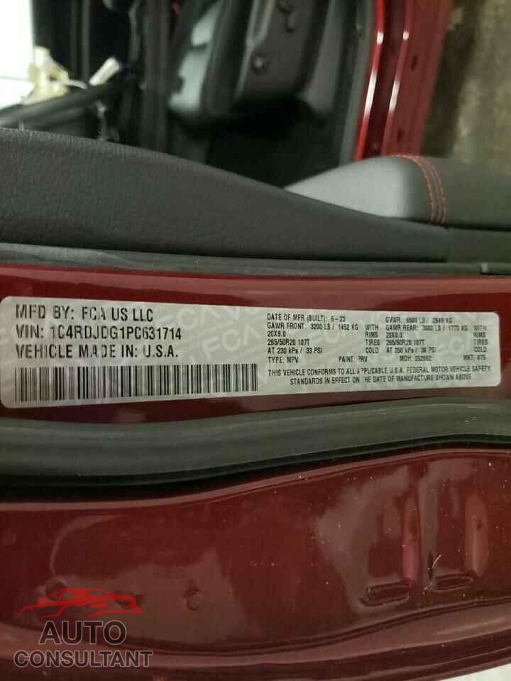 DODGE DURANGO 2023 - 1C4RDJDG1PC631714