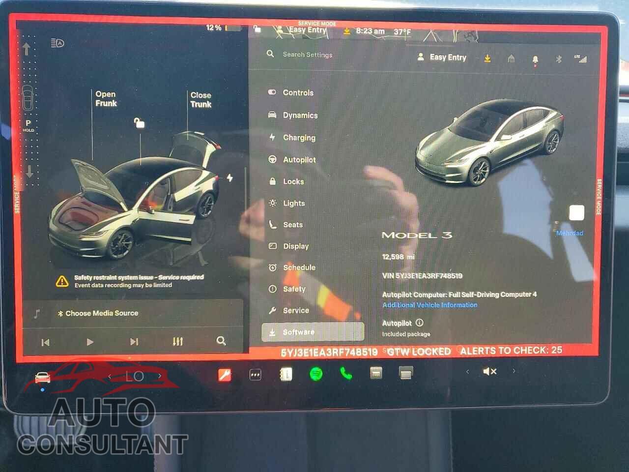 TESLA MODEL 3 2024 - 5YJ3E1EA3RF748519
