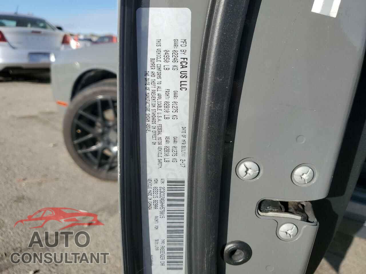 DODGE CHALLENGER 2017 - 2C3CDZAG0HH578015