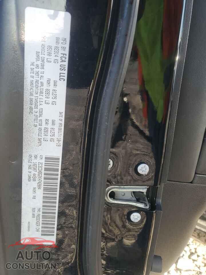 DODGE CHARGER 2019 - 2C3CDXBG2KH742004