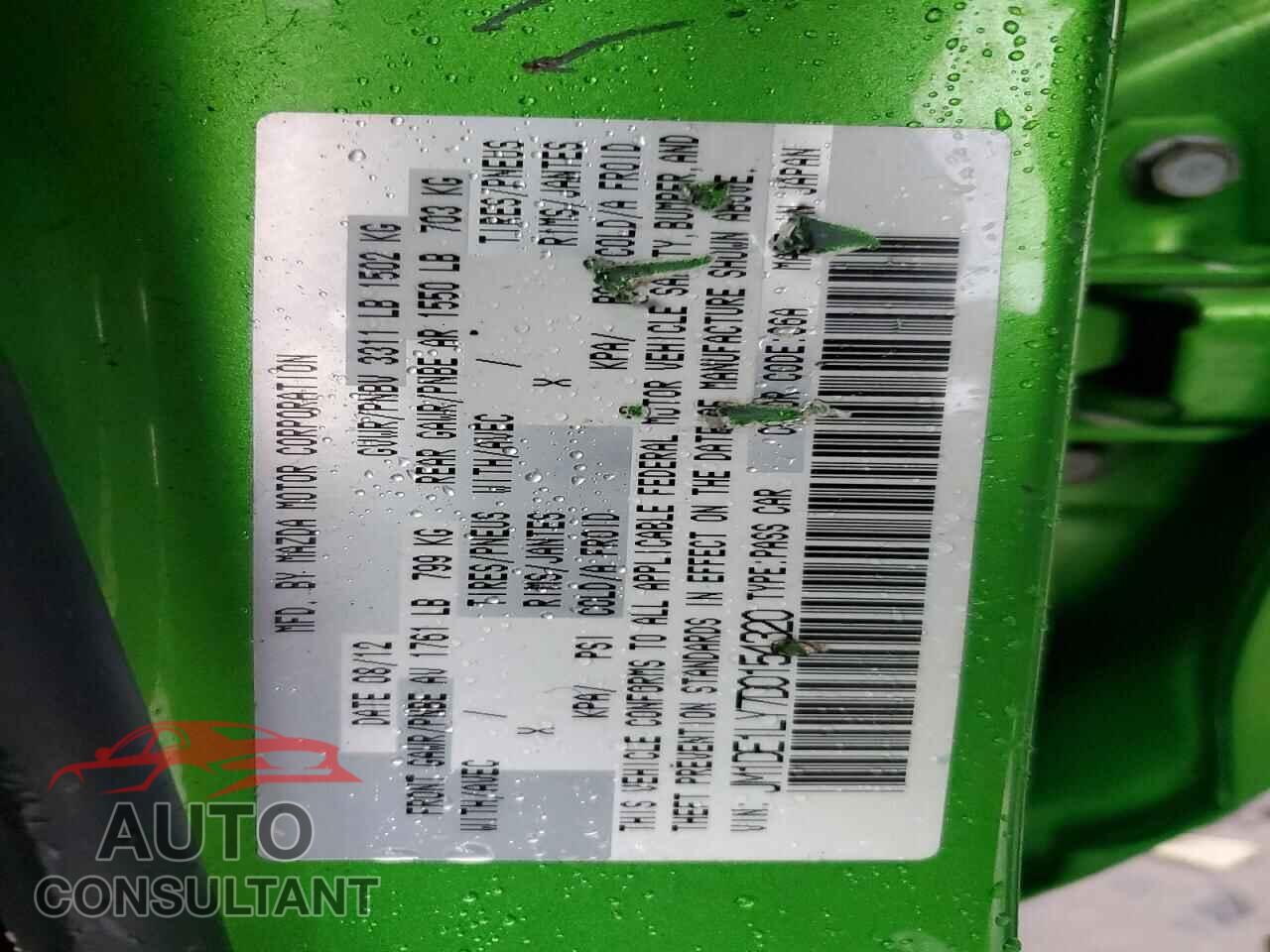 MAZDA 2 2013 - JM1DE1LY7D0154320