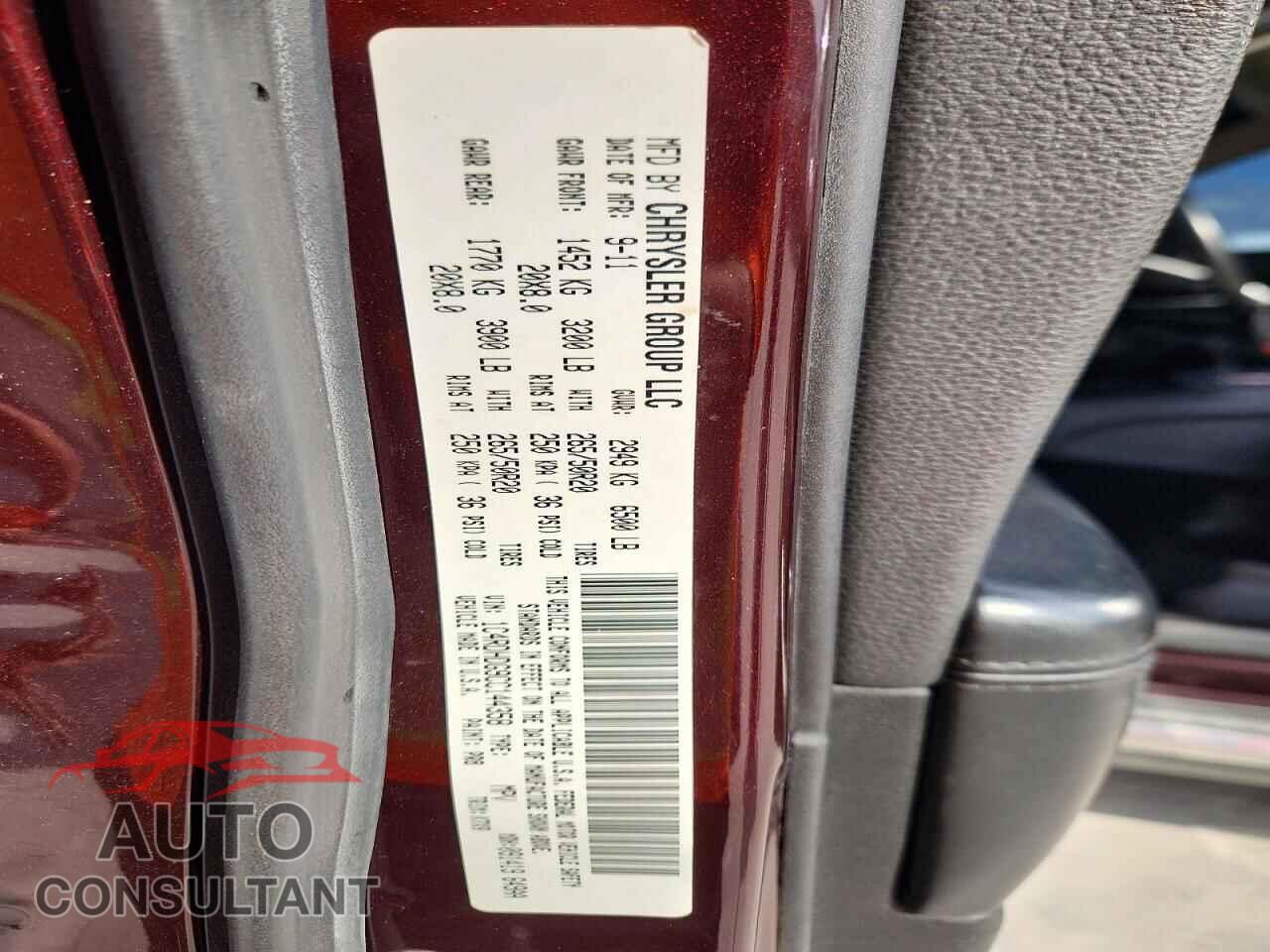 DODGE DURANGO 2012 - 1C4RDHDG9CC144358