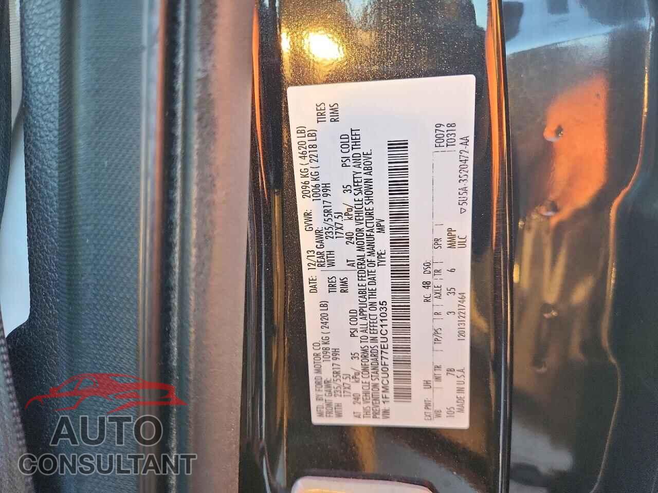 FORD ESCAPE 2014 - 1FMCU0F77EUC11035