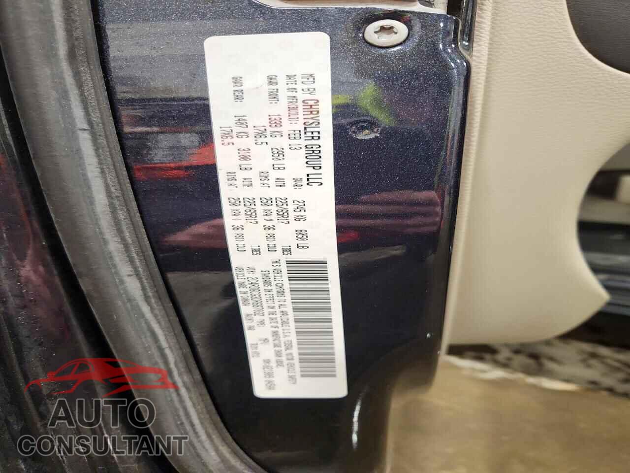 DODGE CARAVAN 2013 - 2C4RDGCG3DR687032