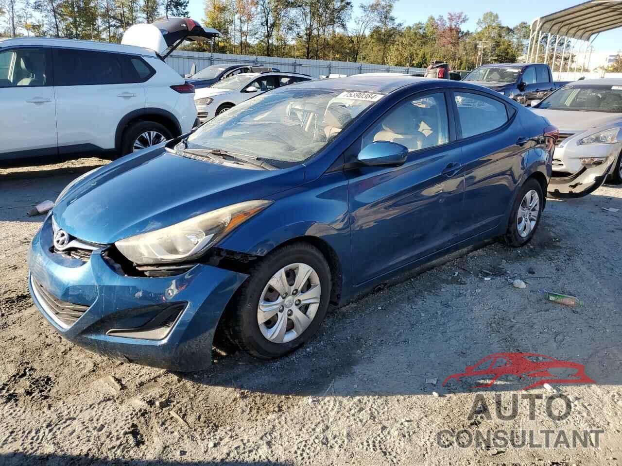 HYUNDAI ELANTRA 2016 - KMHDH4AE8GU651273